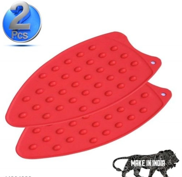 2 Pcs Silicone Iron Mat Pad | High Heat Resistant Iron Insulation Pad, 27x14 cm - 27x 14 cm, Pack of 2 Pieces